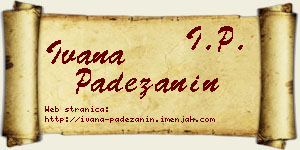 Ivana Padežanin vizit kartica